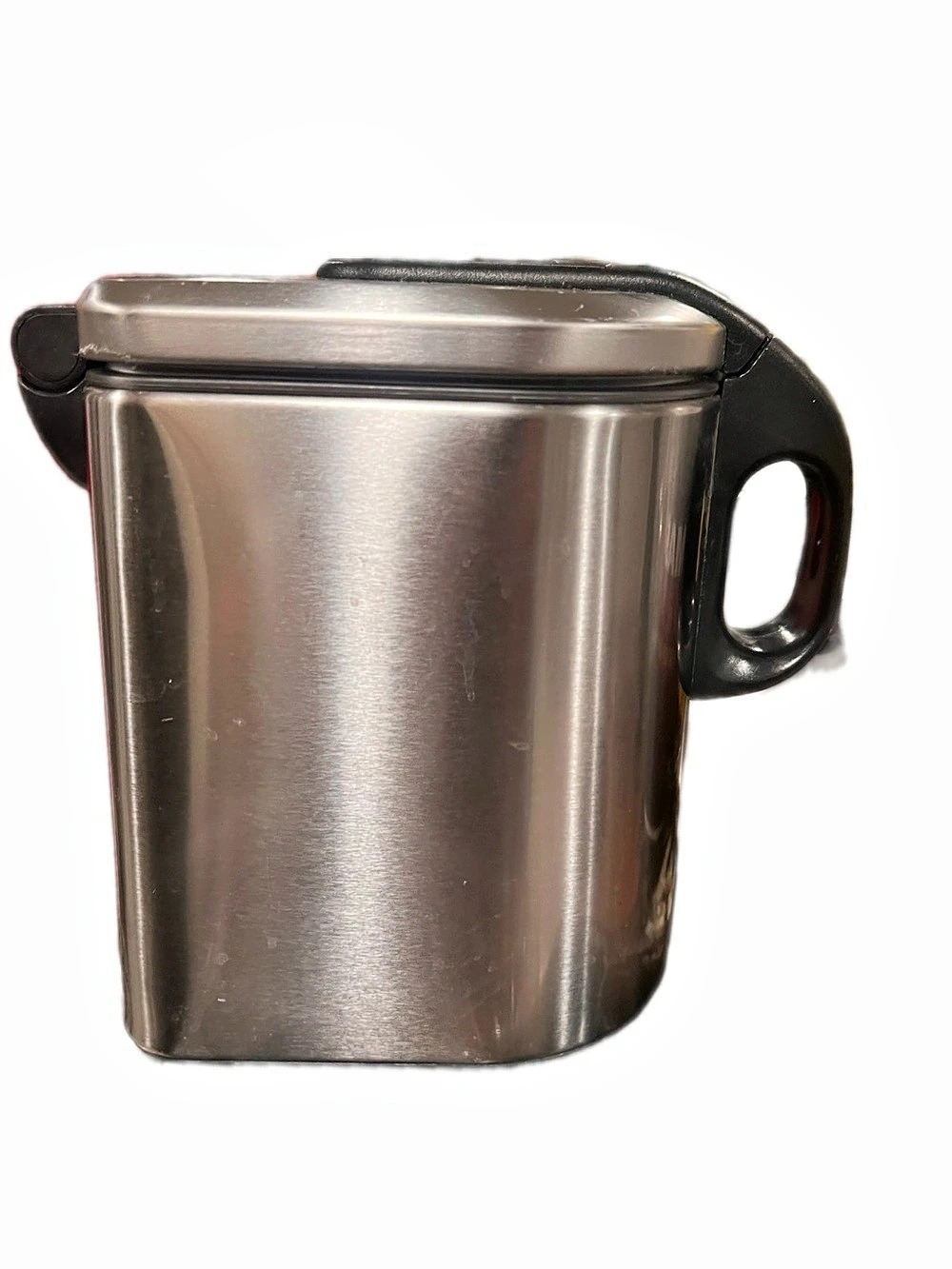 OXO Countertop compost pail / food scraps  can — stainless steel outer w/ liner